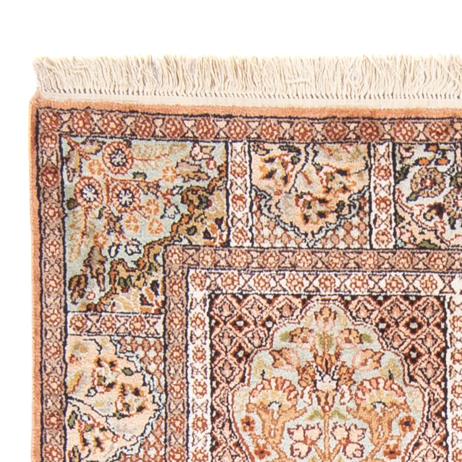 Tappeto di seta - Seta del Kashmir - 148 x 92 cm - multicolore