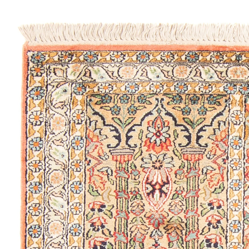 Tappeto di seta - Seta del Kashmir - 155 x 80 cm - multicolore