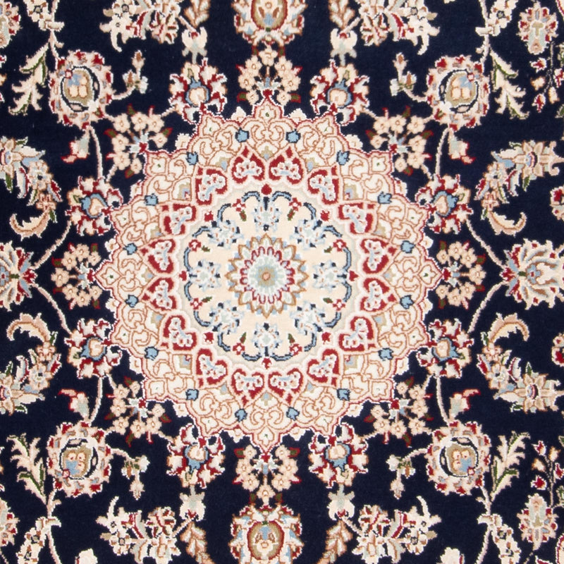 Tappeto orientale - Nain - Indus - 196 x 134 cm - blu scuro