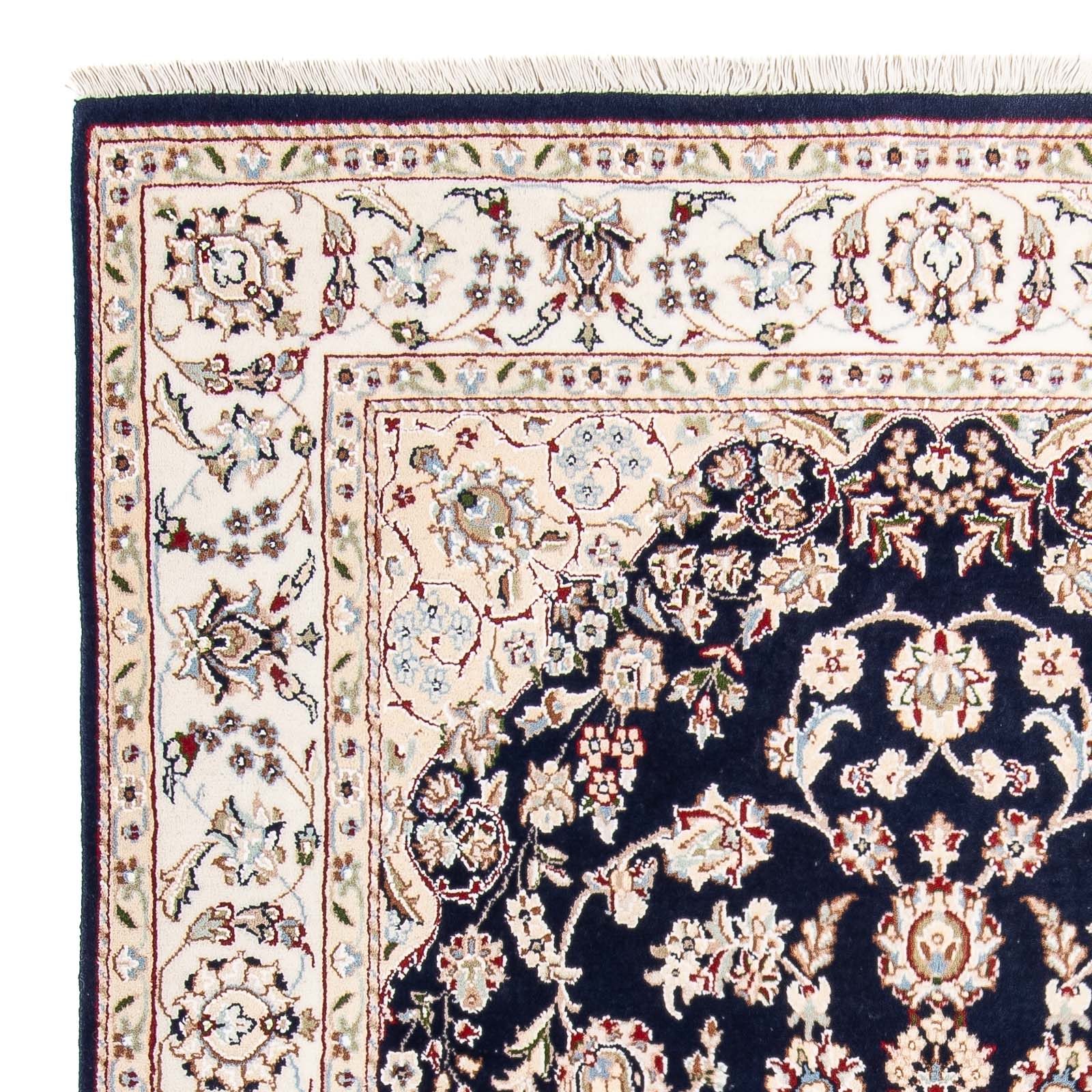 Tappeto orientale - Nain - Indus - 196 x 134 cm - blu scuro