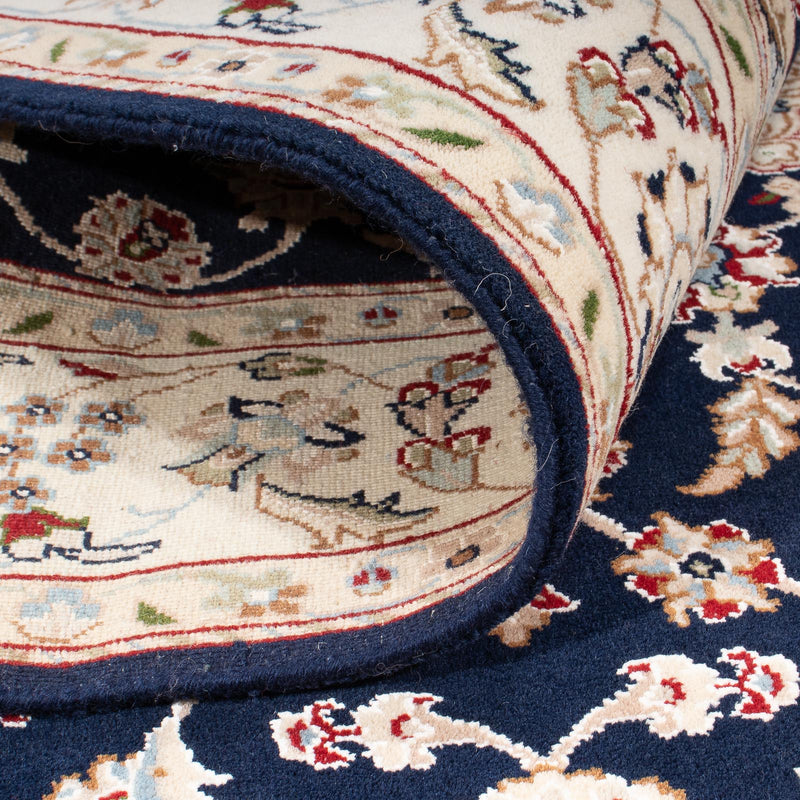 Tappeto orientale - Nain - Indus - 196 x 134 cm - blu scuro