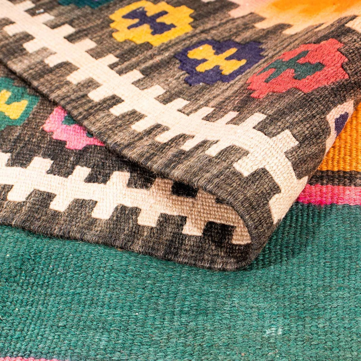 Tappeto Kelim - Vecchio - 190 x 130 cm - multicolore