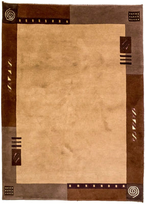 Tappeto Nepal - 191 x 148 cm - marrone