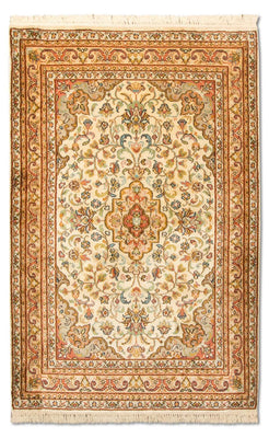 Tappeto di seta - Seta del Kashmir - 123 x 79 cm - beige