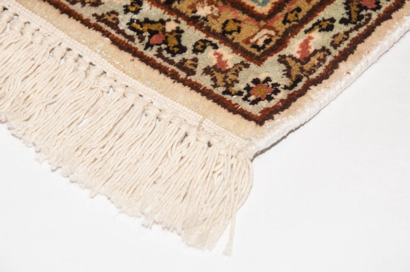 Tappeto di seta - Seta del Kashmir - 123 x 79 cm - beige