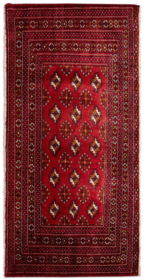 Tappeto Turkaman - 140 x 70 cm - rosso