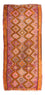 Tappeto corsia Tappeto Kelim - Vecchio - 320 x 155 cm - multicolore