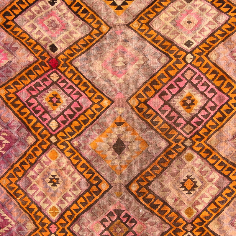 Tappeto corsia Tappeto Kelim - Vecchio - 320 x 155 cm - multicolore