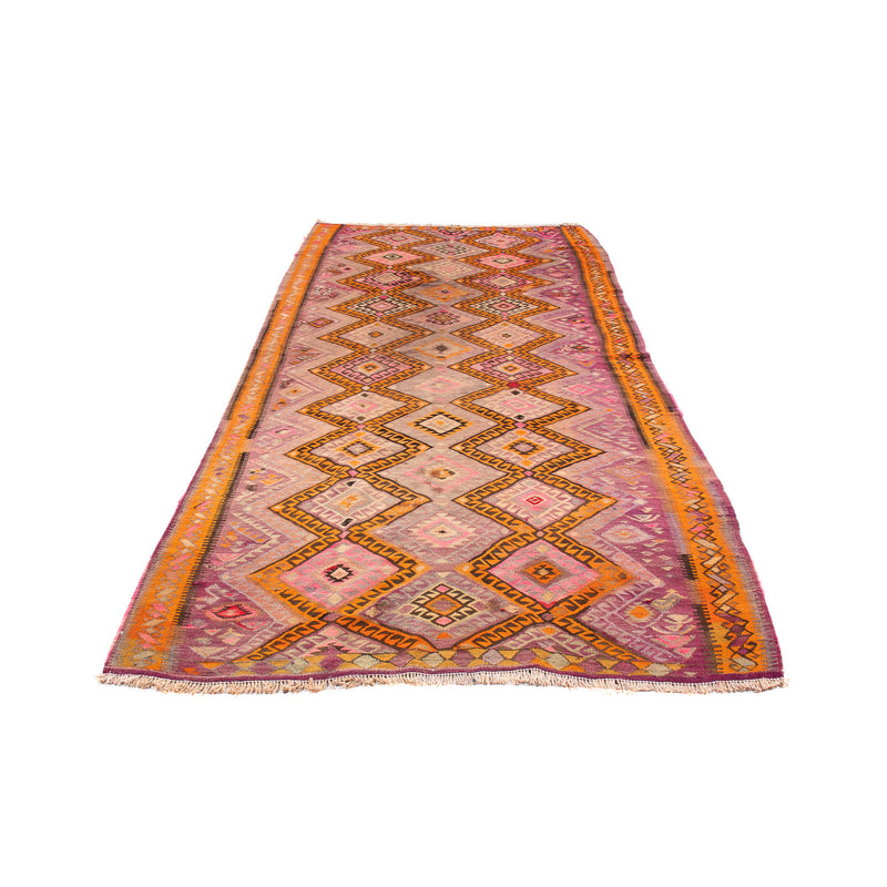 Tappeto corsia Tappeto Kelim - Vecchio - 320 x 155 cm - multicolore
