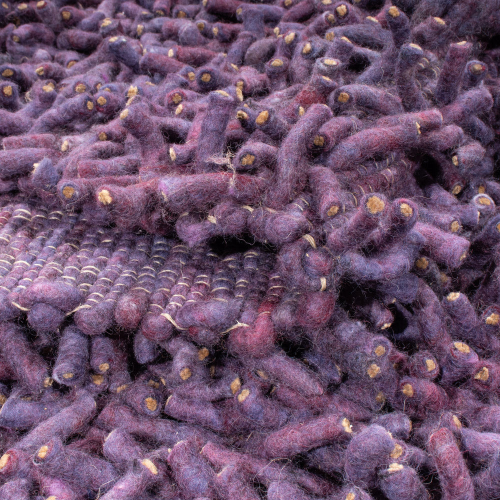 Tappeto a pelo alto - 240 x 170 cm - viola