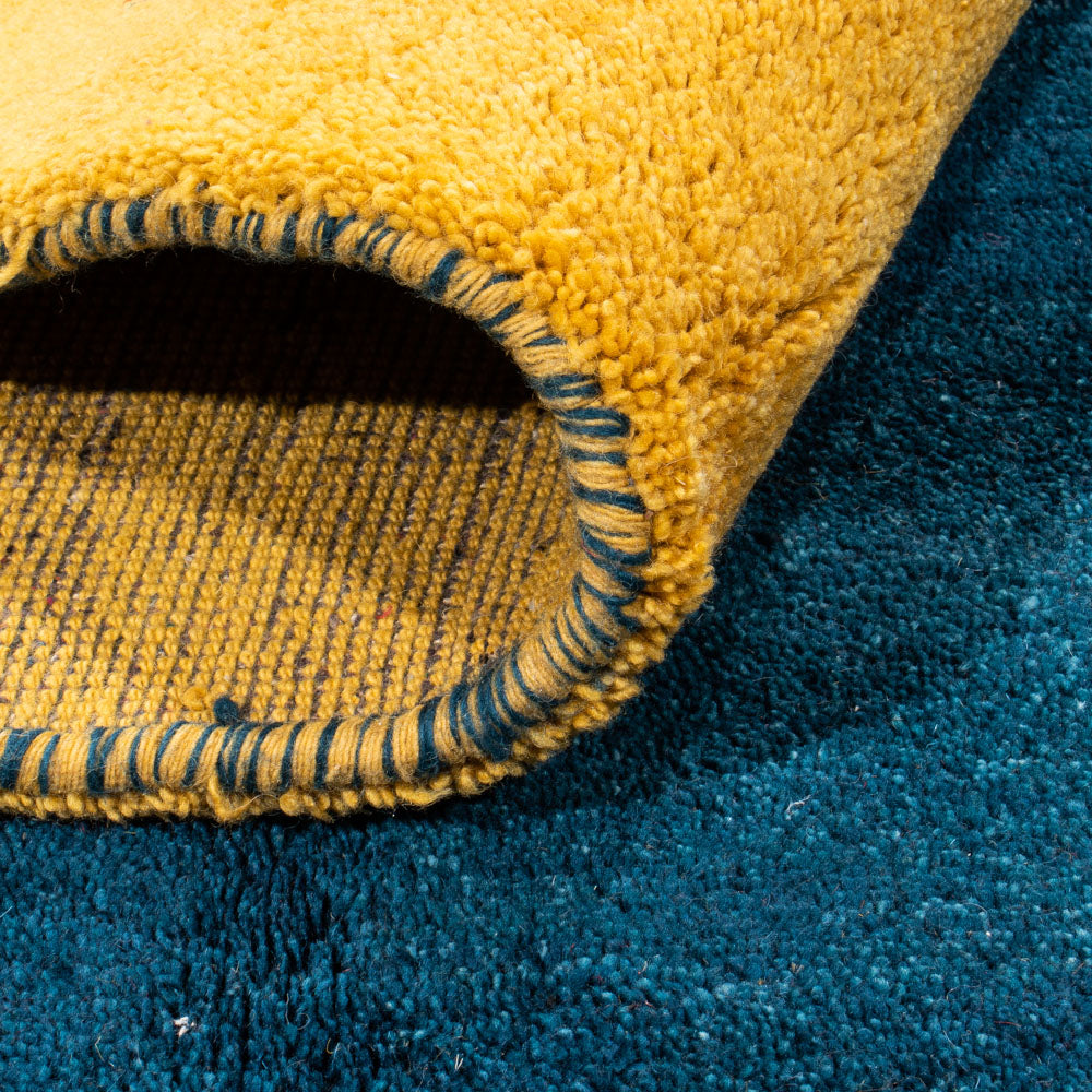 Tappeto Gabbeh - Indus - 290 x 194 cm - blu scuro