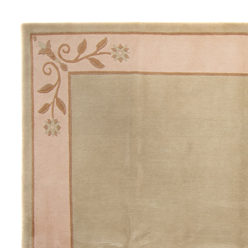 Tappeto Nepal - Reale quadrato  - 250 x 250 cm - verde oliva