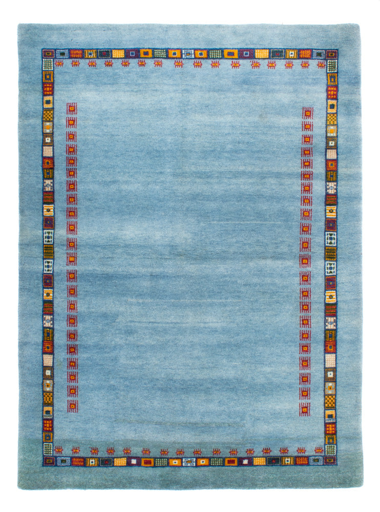 Tappeto Gabbeh - Loribaft Persero - 174 x 126 cm - blu chiaro