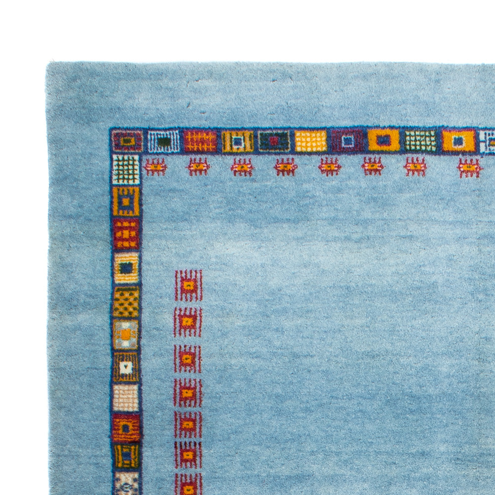 Tappeto Gabbeh - Loribaft Persero - 174 x 126 cm - blu chiaro