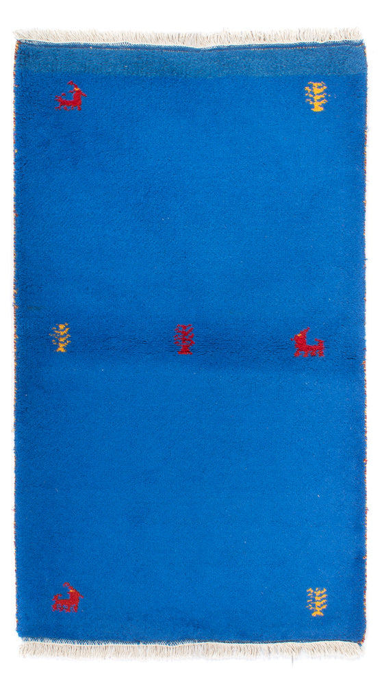 Tappeto Gabbeh - Indus - 160 x 90 cm - blu