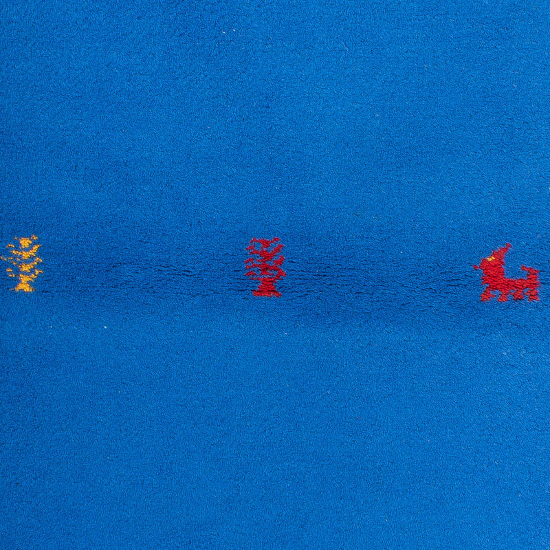 Tappeto Gabbeh - Indus - 160 x 90 cm - blu