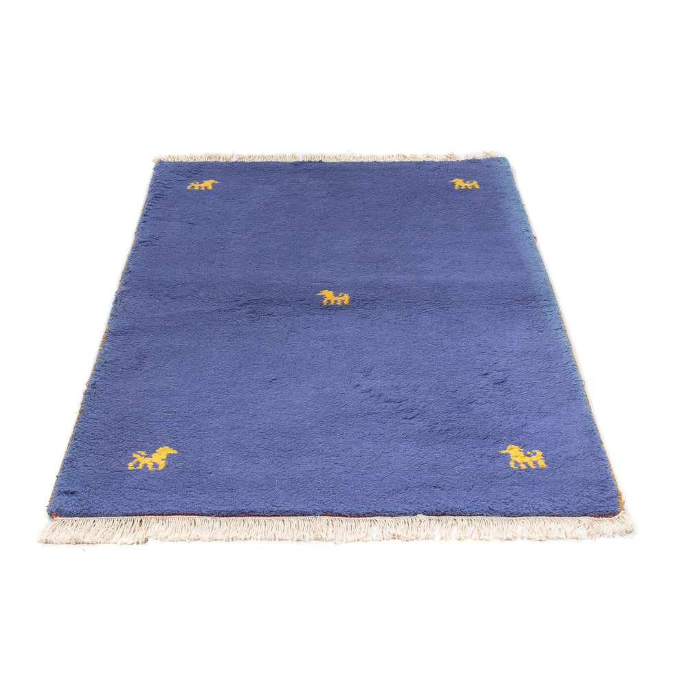 Tappeto Gabbeh - Indus - 160 x 94 cm - blu