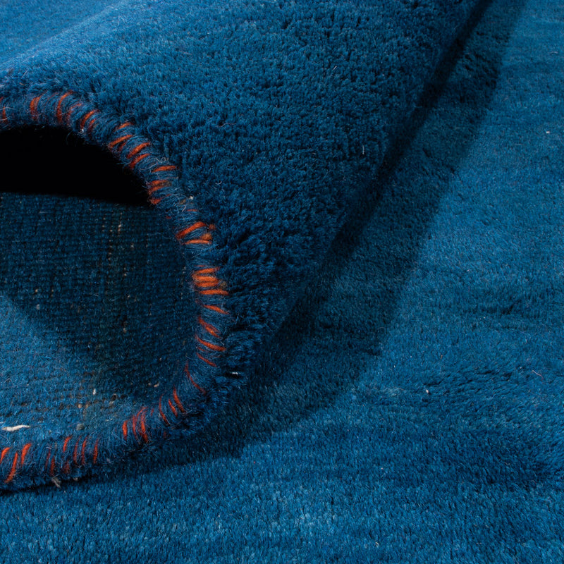 Tappeto Gabbeh - Indus quadrato  - 261 x 246 cm - blu scuro