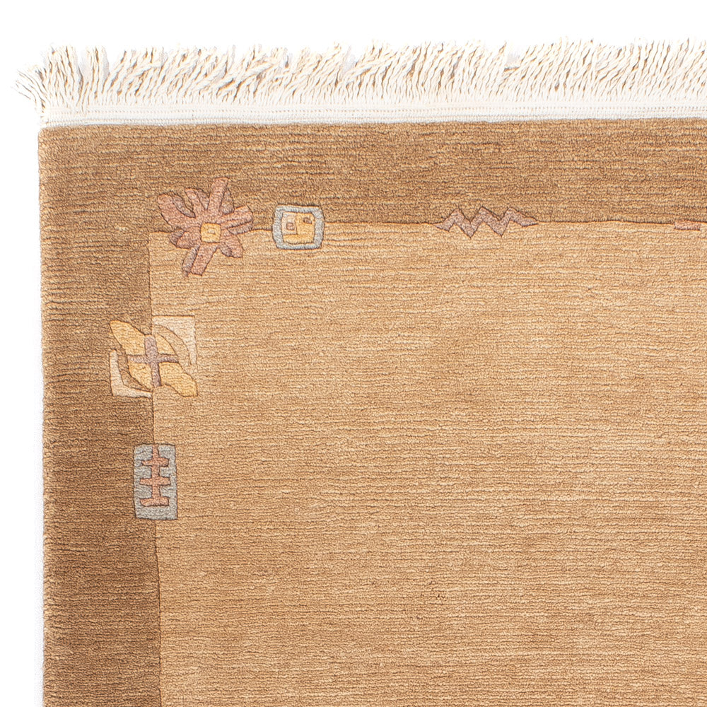 Tappeto Nepal - Reale - 143 x 71 cm - marrone chiaro