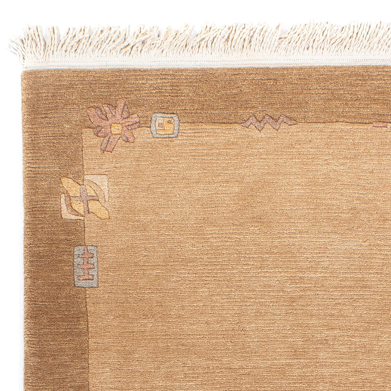 Tappeto Nepal - Reale - 143 x 71 cm - marrone chiaro