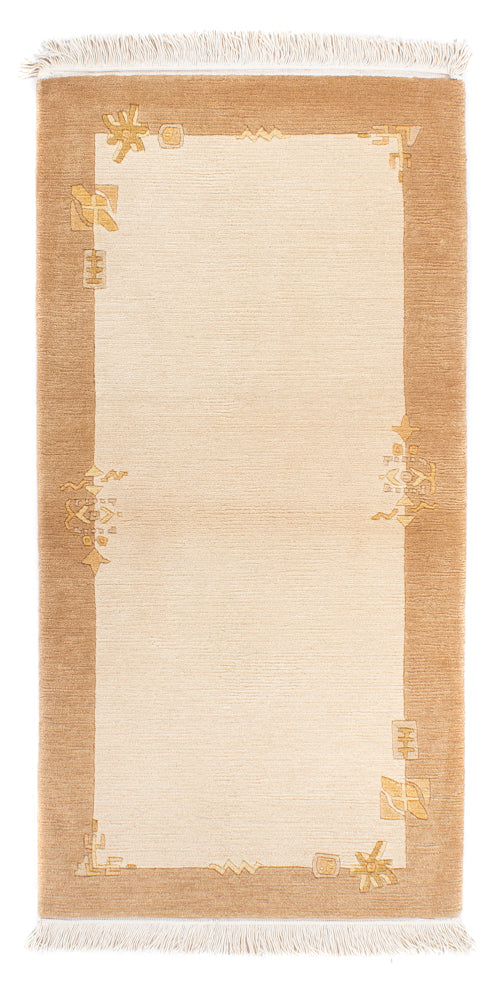 Tappeto Nepal - Reale - 141 x 72 cm - beige