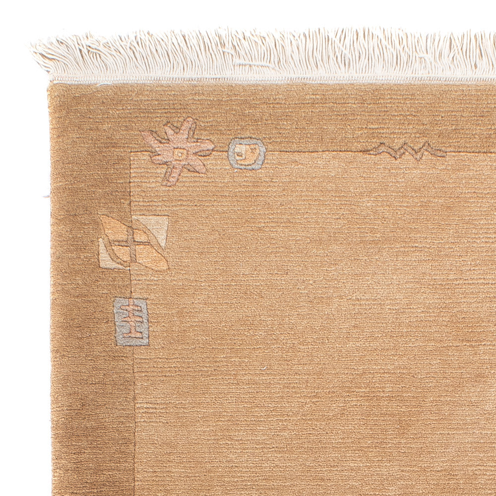 Tappeto Nepal - Reale - 141 x 73 cm - marrone chiaro