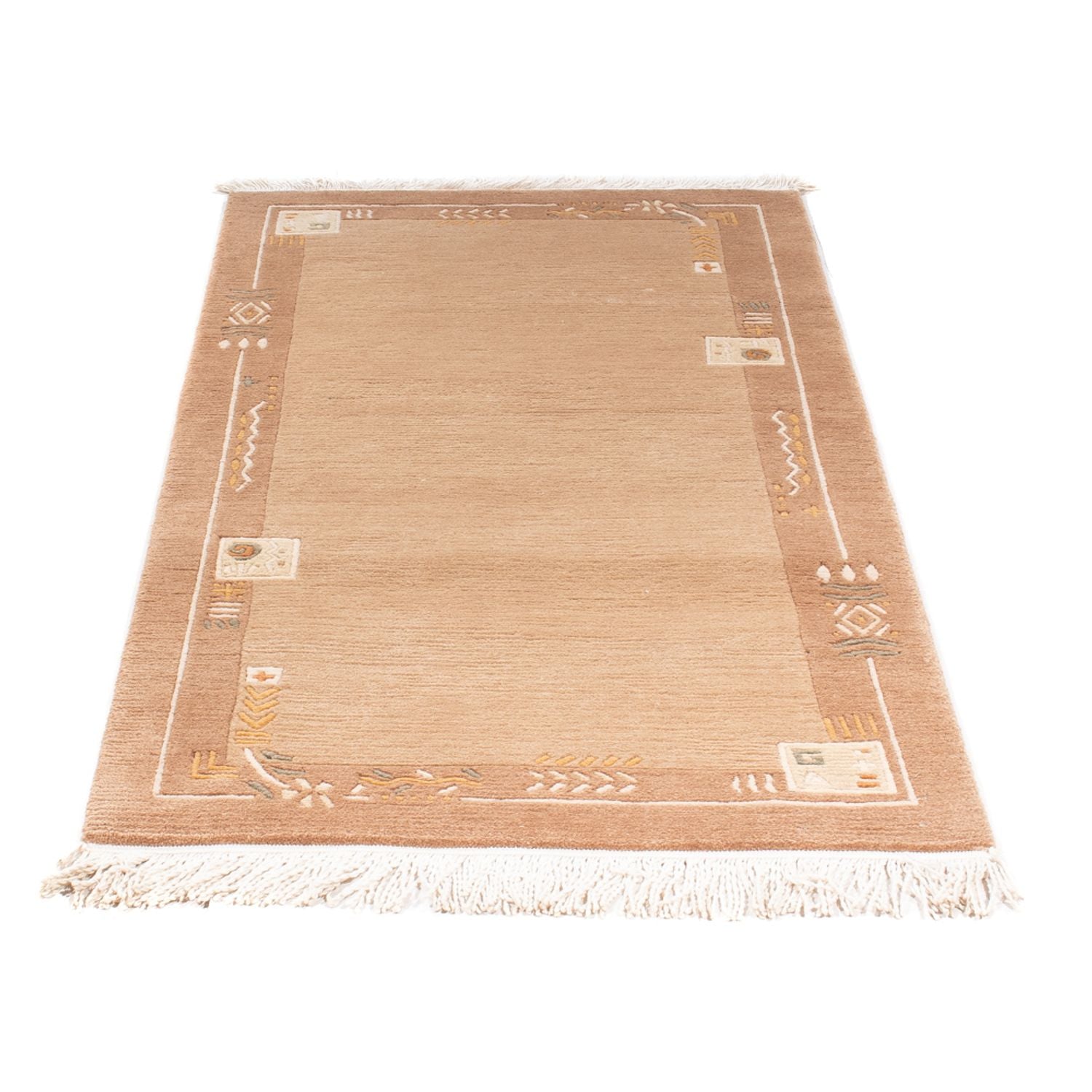 Tappeto Nepal - Reale - 144 x 73 cm - marrone chiaro
