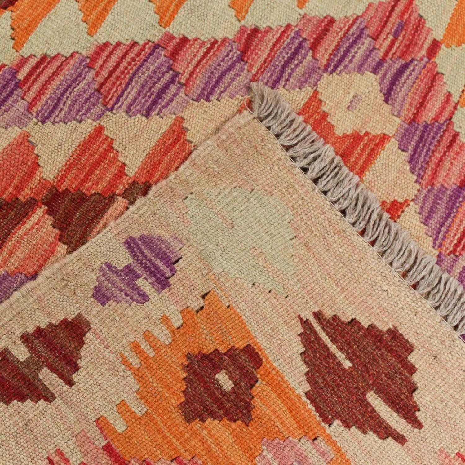 Tappeto corsia Tappeto Kelim - Splash - 192 x 110 cm - multicolore