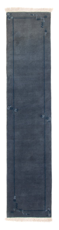 Tappeto corsia Tappeto Nepal - 329 x 73 cm - blu
