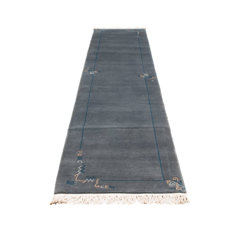 Tappeto corsia Tappeto Nepal - 343 x 73 cm - blu