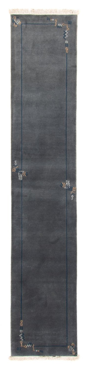 Tappeto corsia Tappeto Nepal - 330 x 71 cm - blu