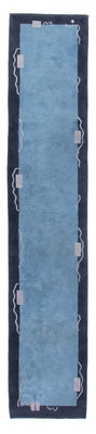 Tappeto corsia Tappeto Nepal - 337 x 73 cm - blu