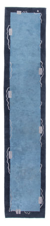Tappeto Nepal 73x337cm - Tappeto di lana - Passatoia / Blu / 73 x 337 cm Passatoia