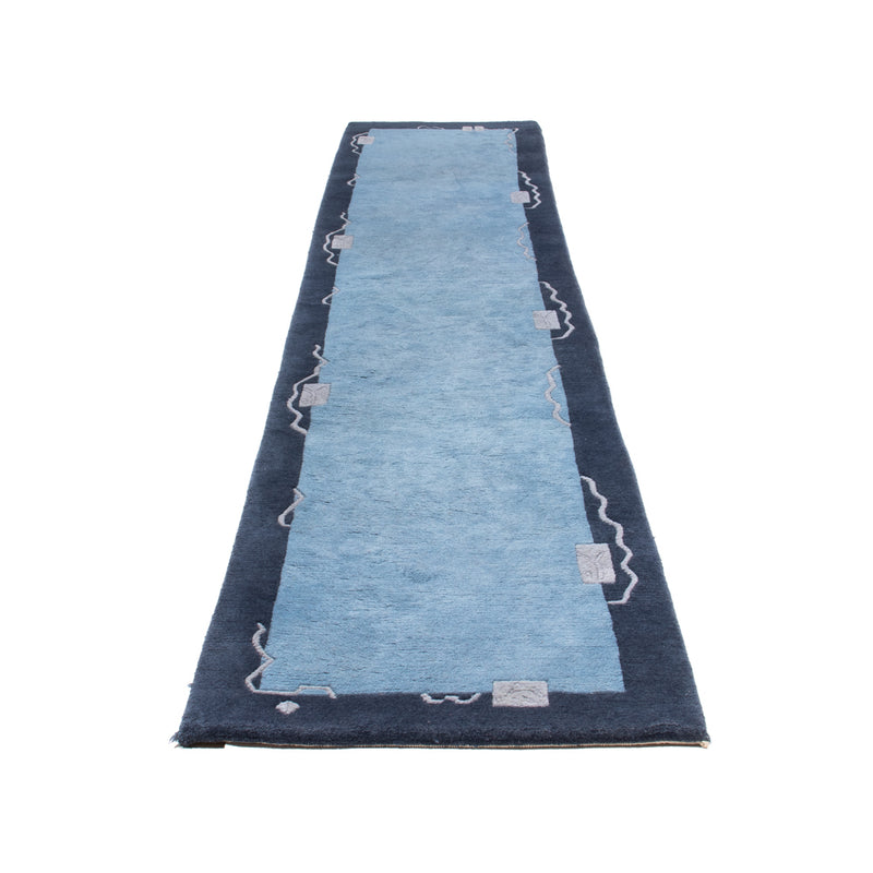 Tappeto corsia Tappeto Nepal - 337 x 73 cm - blu