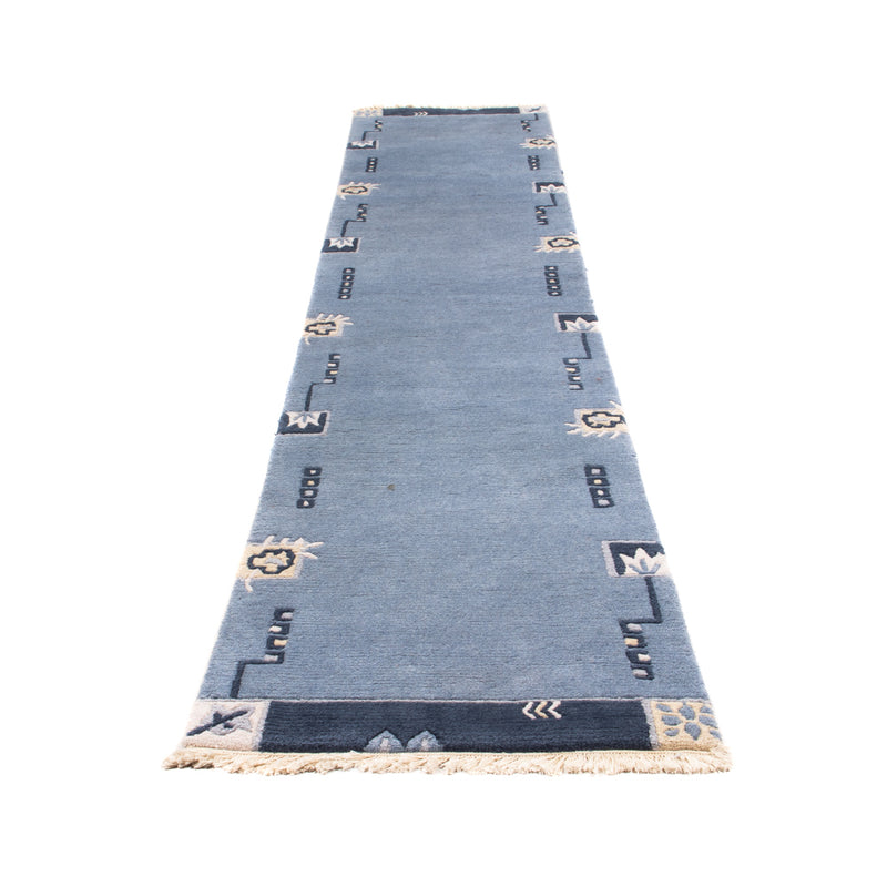 Tappeto corsia Tappeto Nepal - 330 x 69 cm - blu