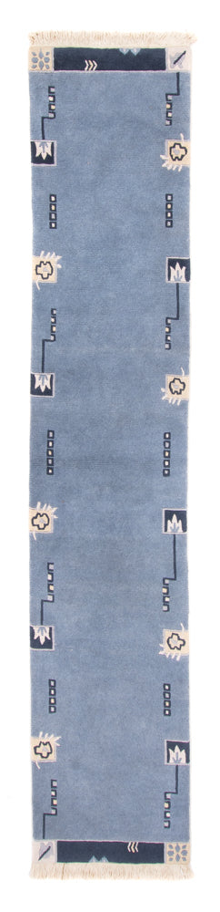 Tappeto corsia Tappeto Nepal - 332 x 70 cm - blu