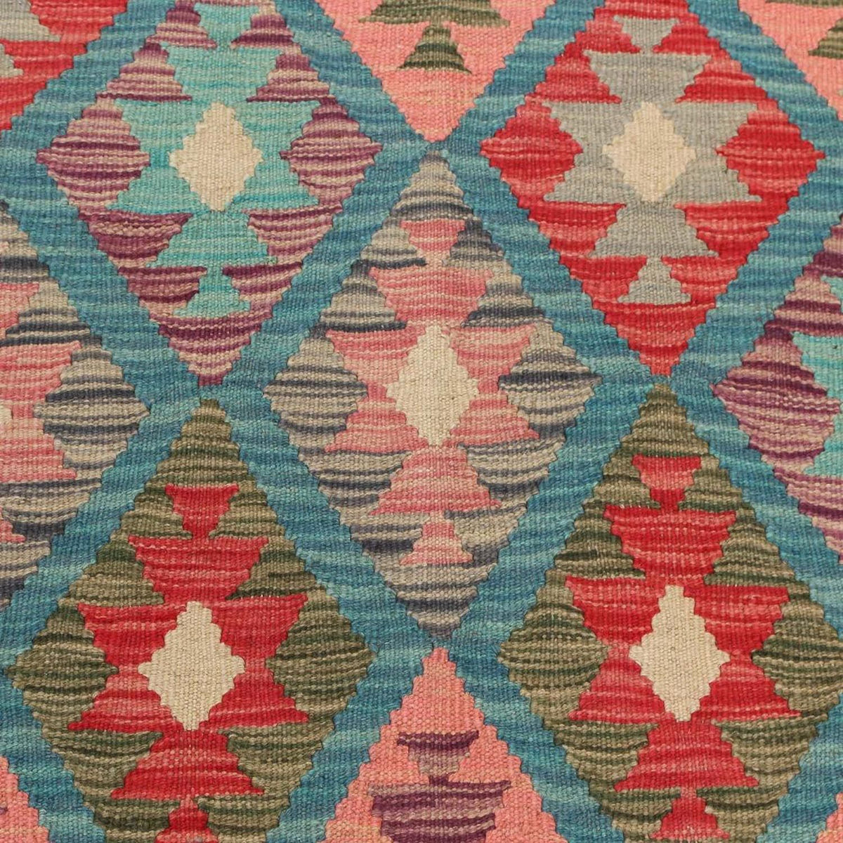 Tappeto corsia Tappeto Kelim - Splash - 198 x 110 cm - multicolore