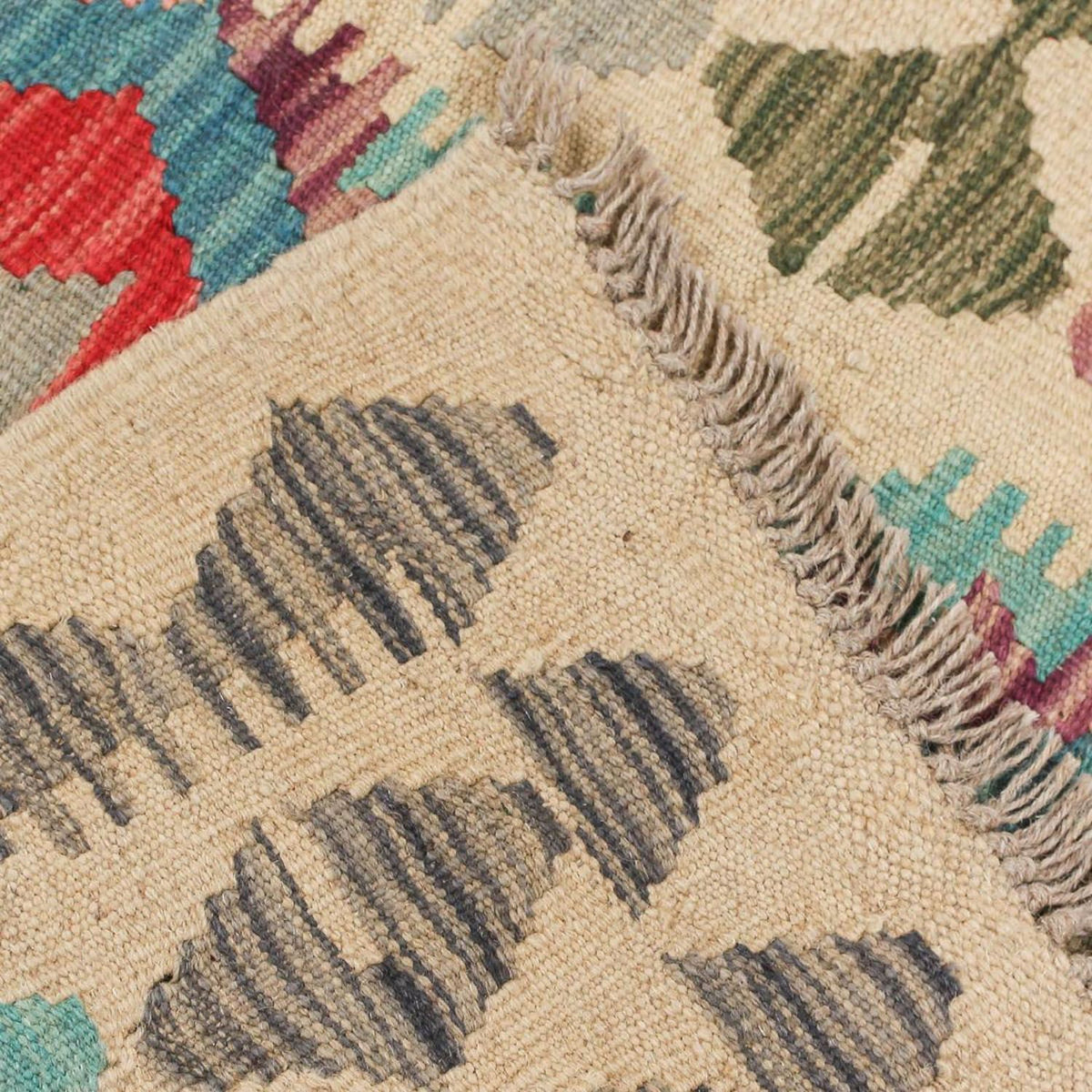 Tappeto corsia Tappeto Kelim - Splash - 198 x 110 cm - multicolore