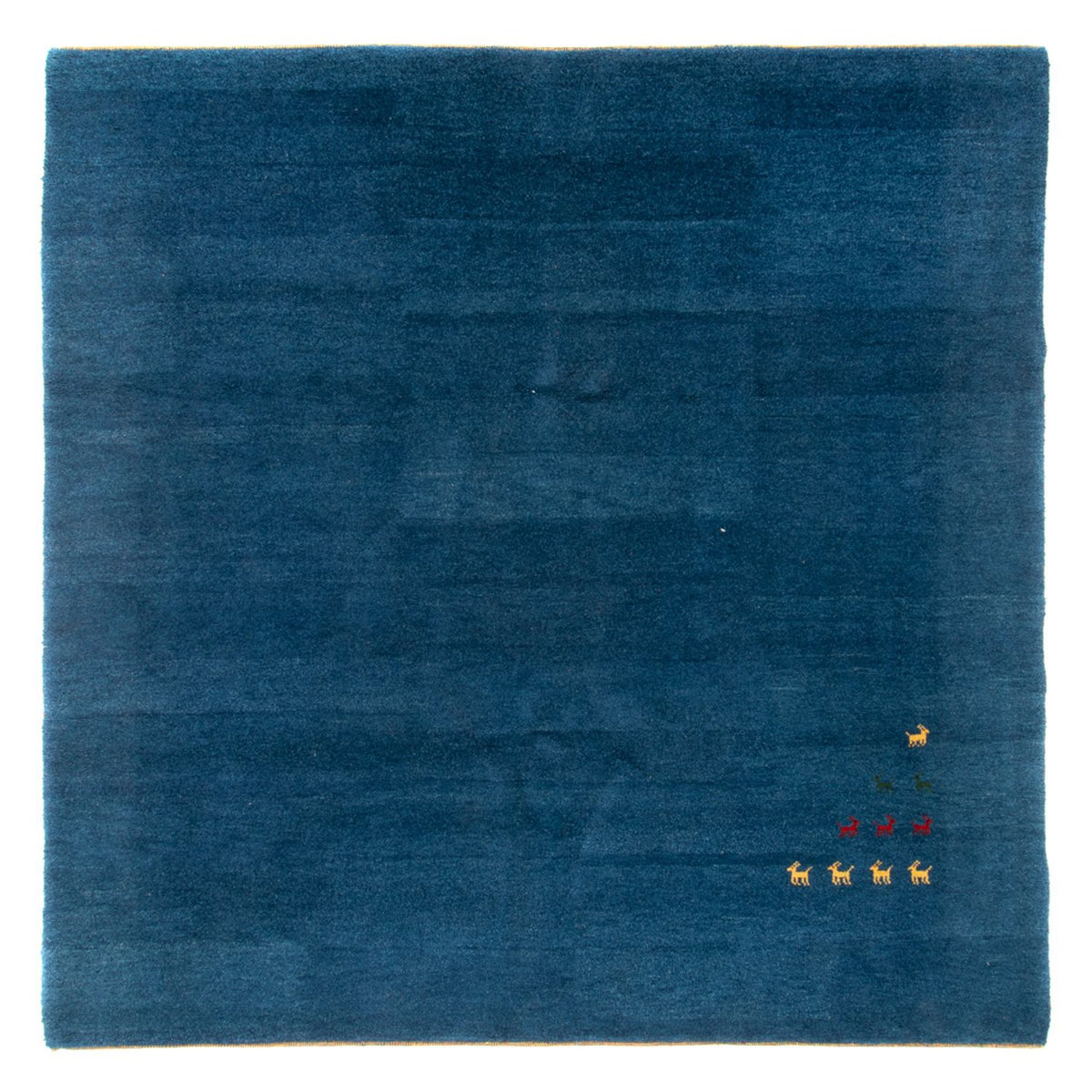 Tappeto Gabbeh - Indus quadrato  - 254 x 251 cm - blu