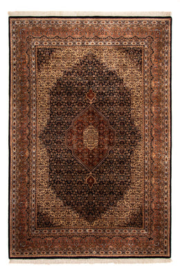 Tappeto orientale - Bidjar - Indo - Reale - 309 x 203 cm - blu scuro