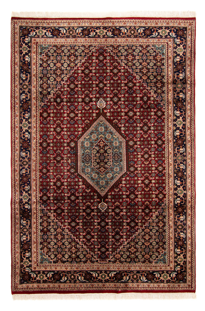 Tappeto orientale - Bidjar - Indo - Reale - 298 x 198 cm - rosso
