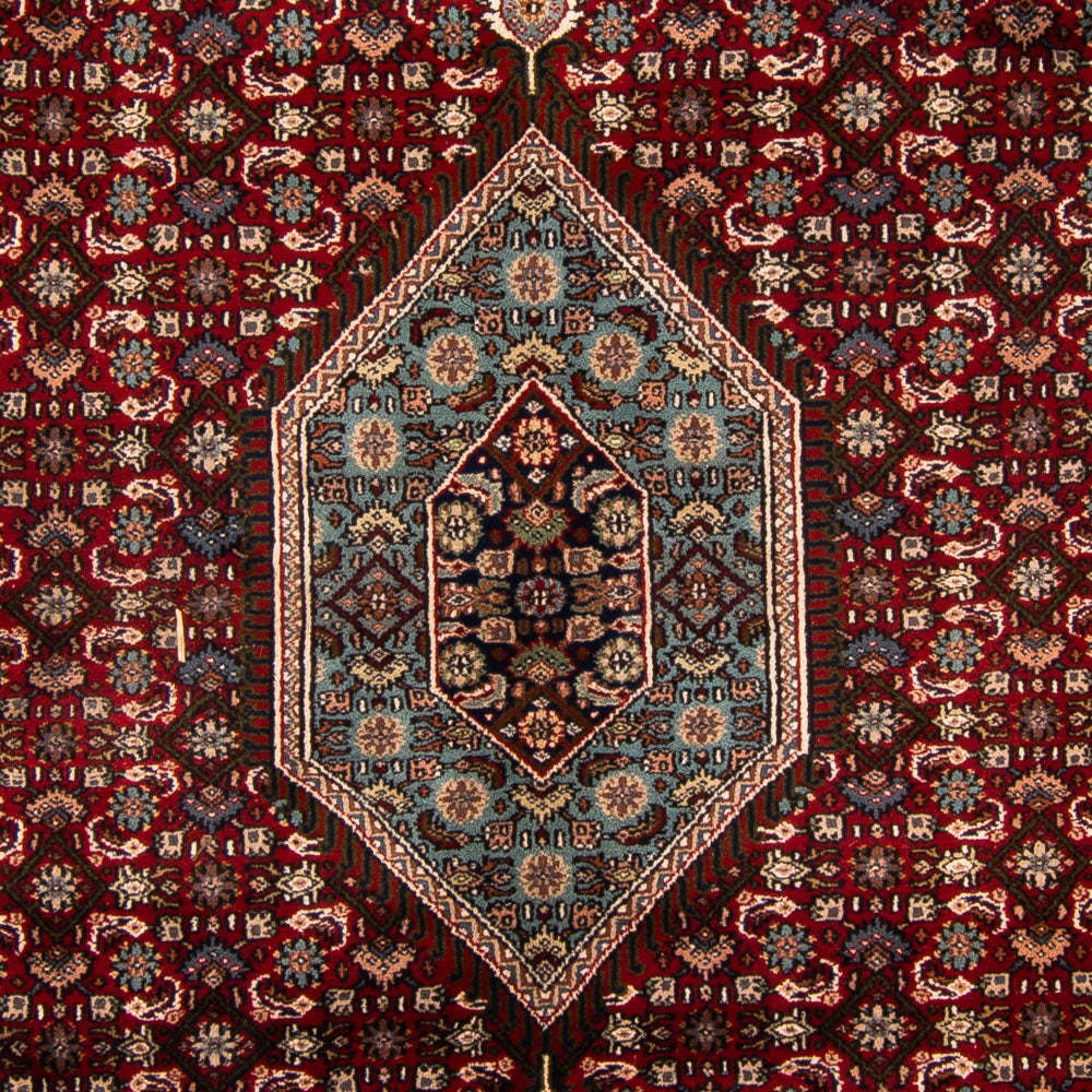 Tappeto orientale - Bidjar - Indo - Reale - 298 x 198 cm - rosso