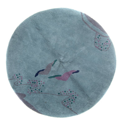 Tappeto Gabbeh - Indus rotondo  - 200 x 200 cm - blu