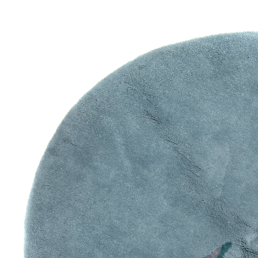 Tappeto Gabbeh - Indus rotondo  - 200 x 200 cm - blu