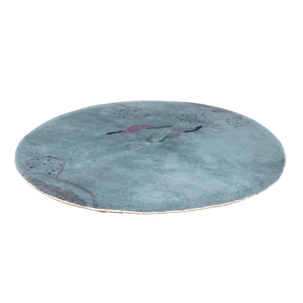 Tappeto Gabbeh - Indus rotondo  - 200 x 200 cm - blu