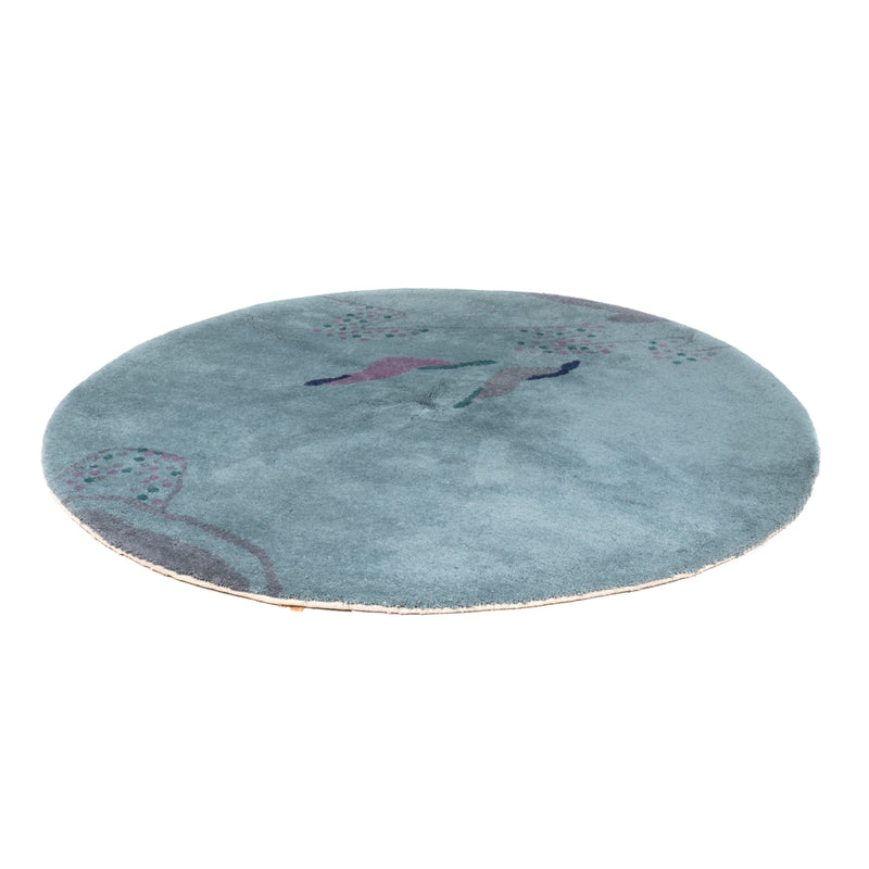 Tappeto Gabbeh - Indus rotondo  - 200 x 200 cm - blu