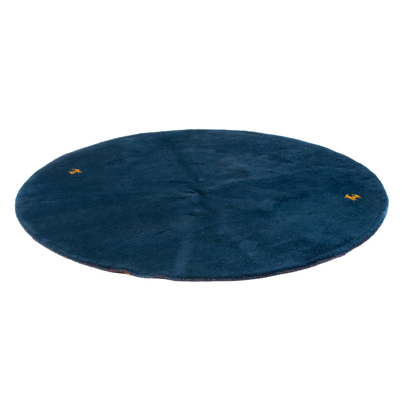 Tappeto Gabbeh - Indus rotondo  - 190 x 190 cm - blu