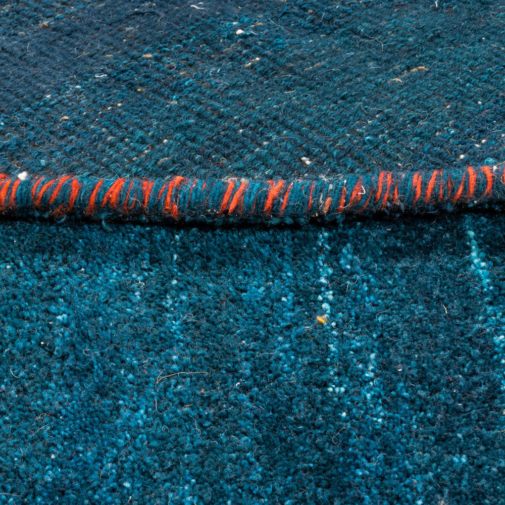 Tappeto Gabbeh - Indus rotondo  - 200 x 200 cm - blu