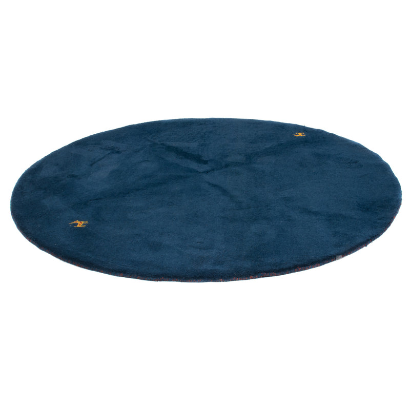Tappeto Gabbeh - Indus rotondo  - 189 x 189 cm - blu