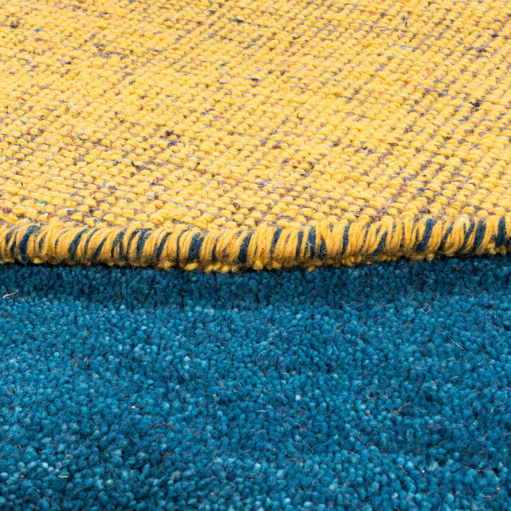 Tappeto Gabbeh - Indus rotondo  - 195 x 195 cm - blu